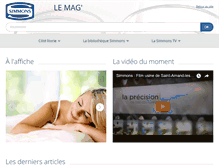 Tablet Screenshot of lemag.simmons.fr