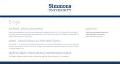 Desktop Screenshot of blogs.simmons.edu