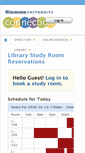 Mobile Screenshot of librarystudyrooms.simmons.edu
