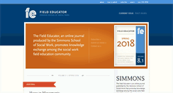 Desktop Screenshot of fieldeducator.simmons.edu
