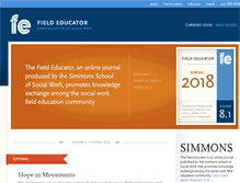 Tablet Screenshot of fieldeducator.simmons.edu